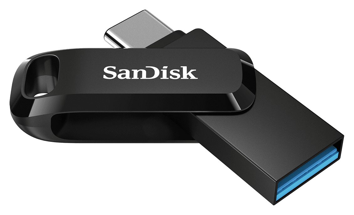 Ultra Dual Drive Go USB Type-A / USB Type-C Stick 256 GB  (Schwarz) 