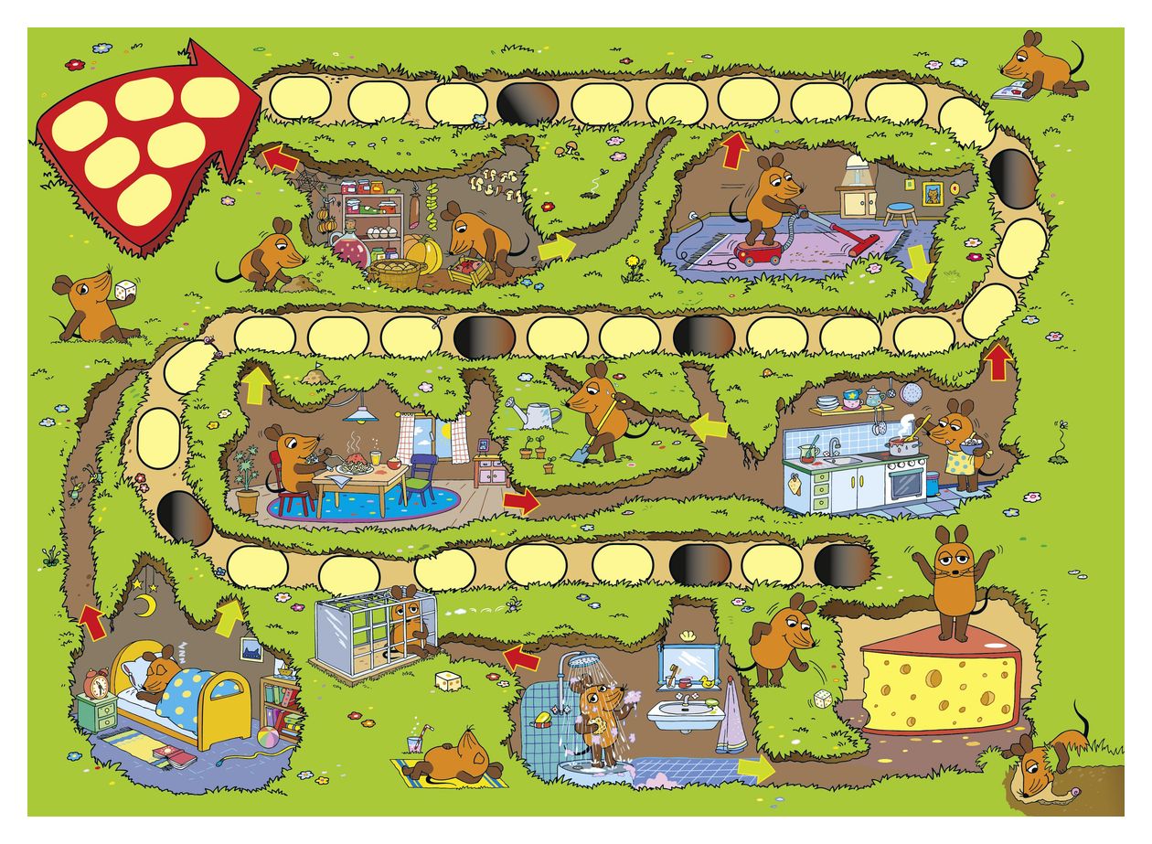 40505 Die Maus: Die Mausefalle Brettspiel bis zu 6 Spielern ab 4 Jahr(e) 