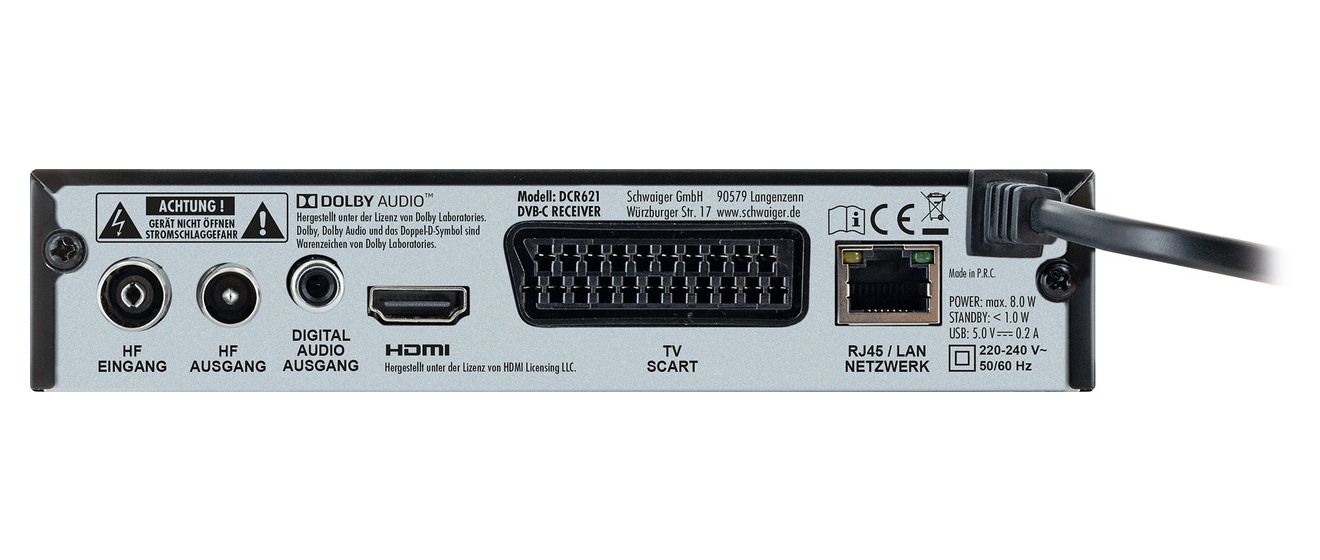 DCR621 Full HD Kabel-Receiver 