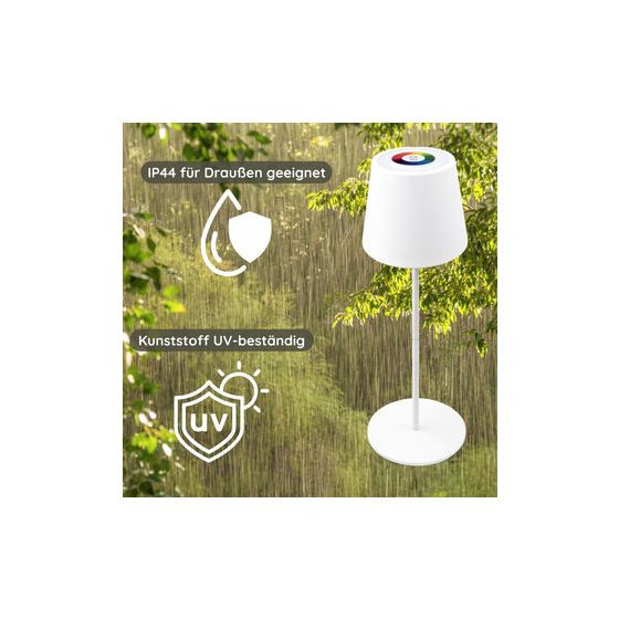 RGB Tischleuchte mit Touchsteuerung LED Warmweiß DC 