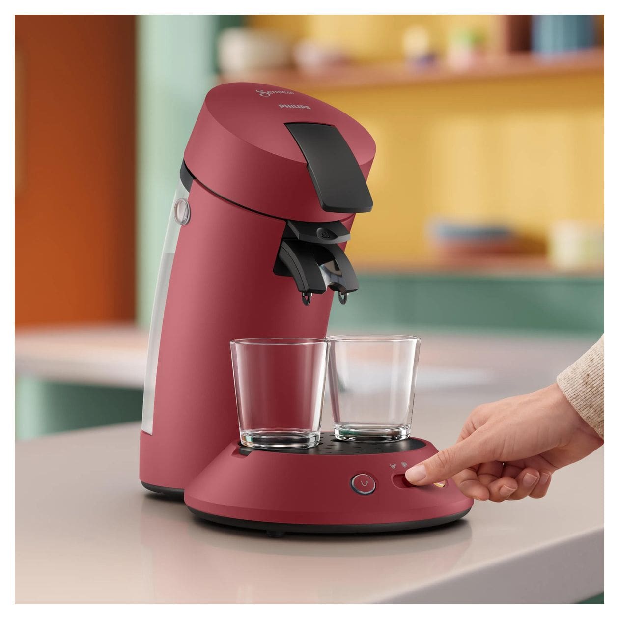 CSA210/90 Original Plus Kaffeepad Maschine  (Rot) 