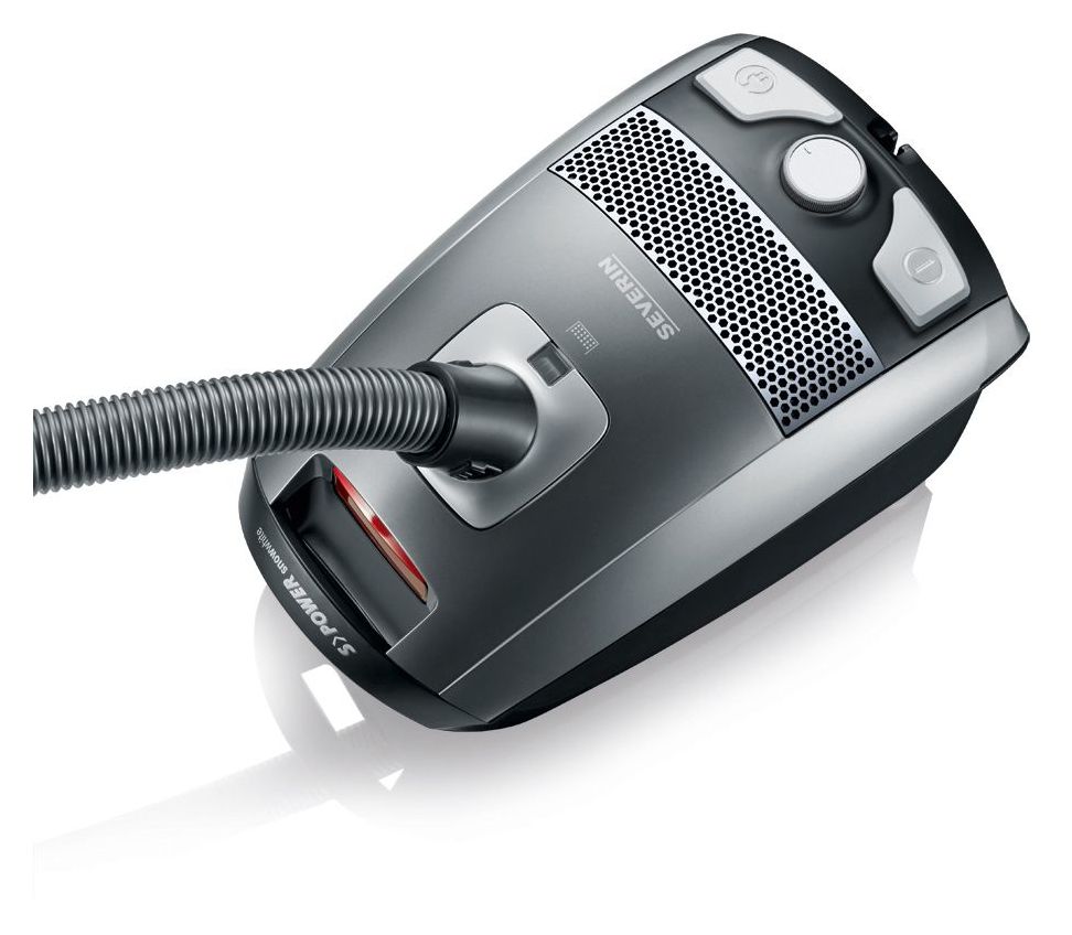 BC7045 S Power Snowwhite Bodenstaubsauger mit Staubbeutel 750 W HEPA  (Schwarz, Grau) 