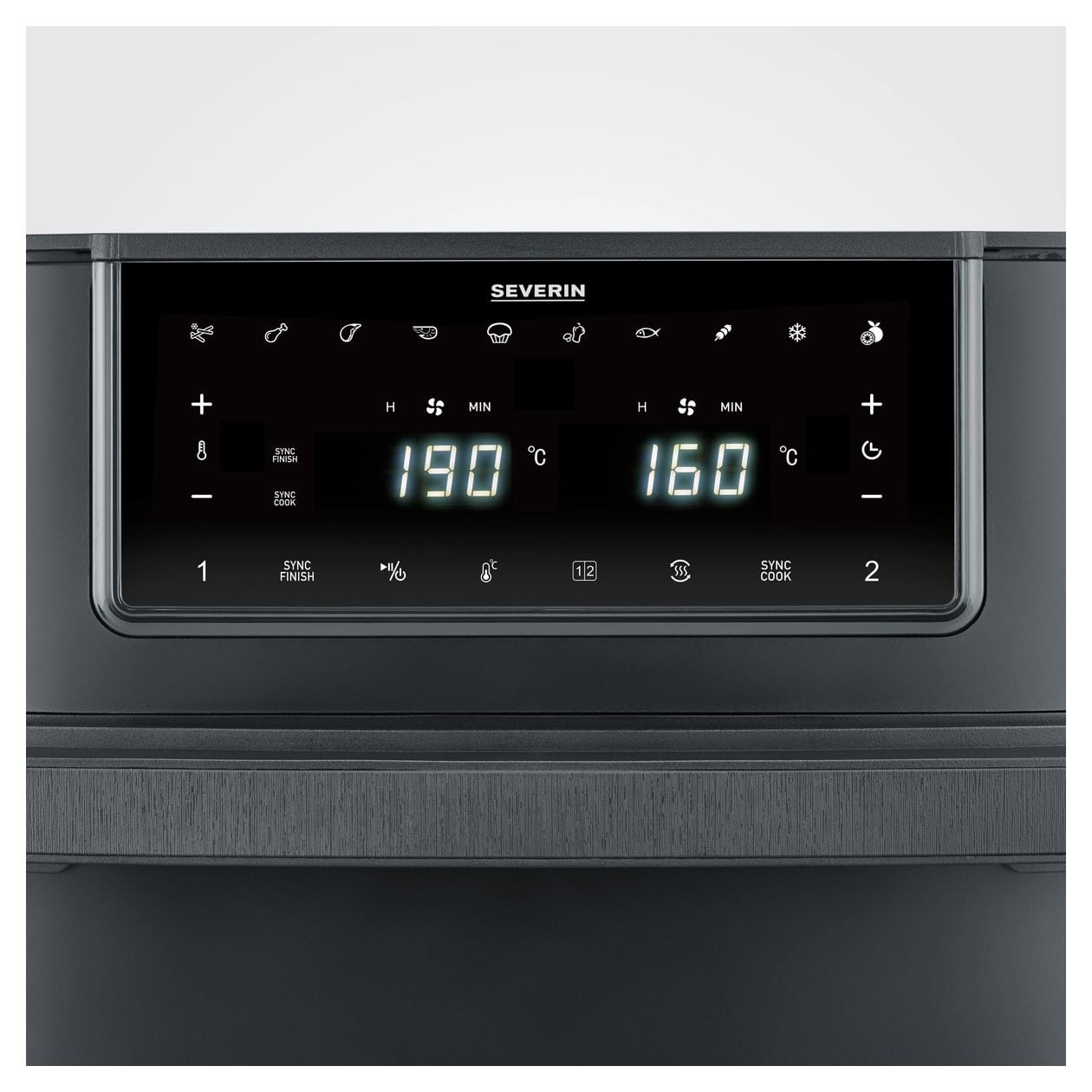 FR2490 Doppel Heißluftfritteuse 9 l 2600 W  (Schwarz) 