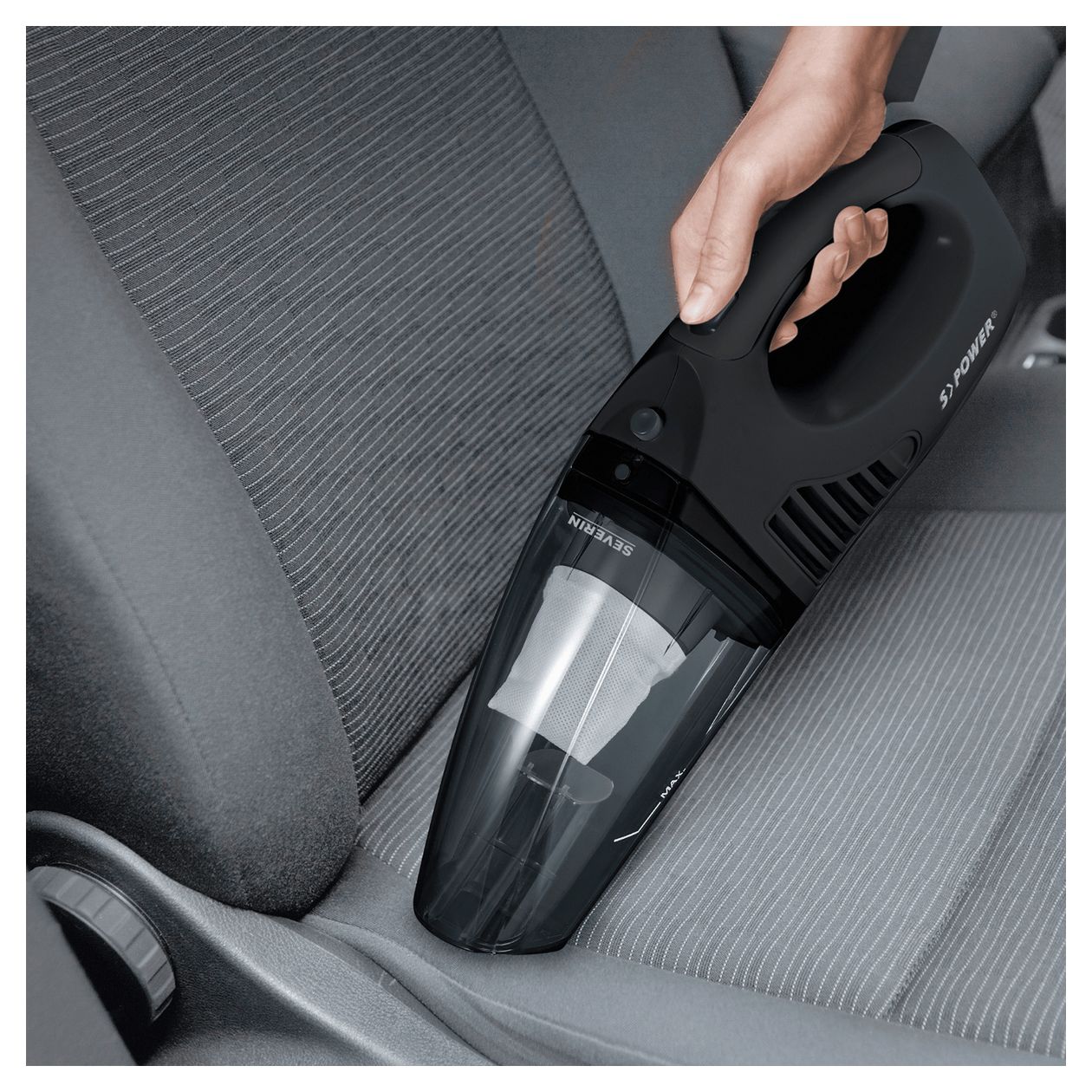 HV7963 Handstaubsauger Beutellos bis 30 min Laufzeit 7,4 V  (Schwarz) 