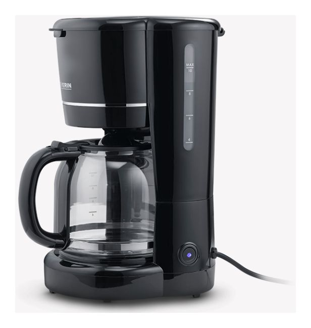 KA4320 10 Tassen Filterkaffeemaschine  (Schwarz) 