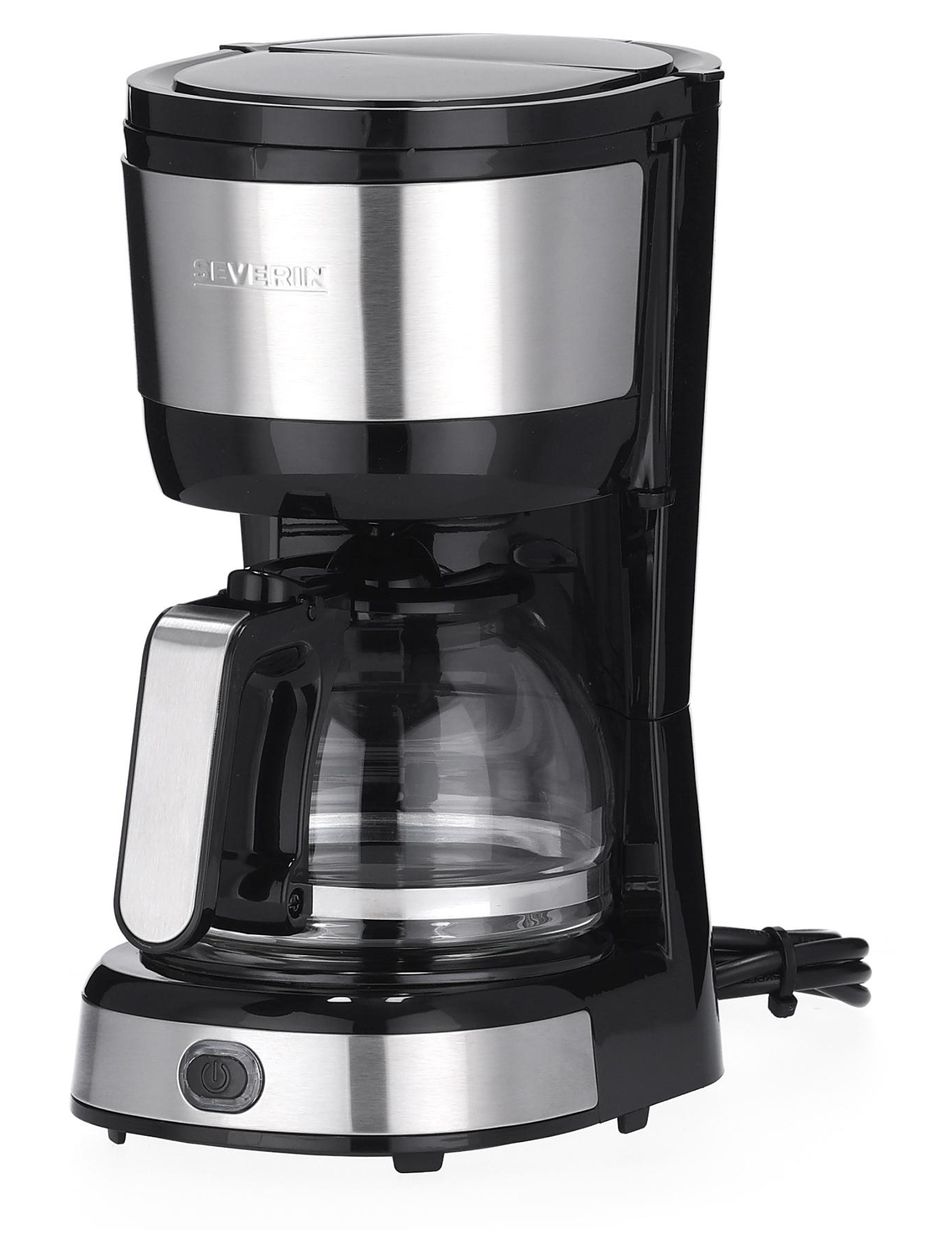 KA4819 4 Tassen Filterkaffeemaschine  (Schwarz, Edelstahl) 