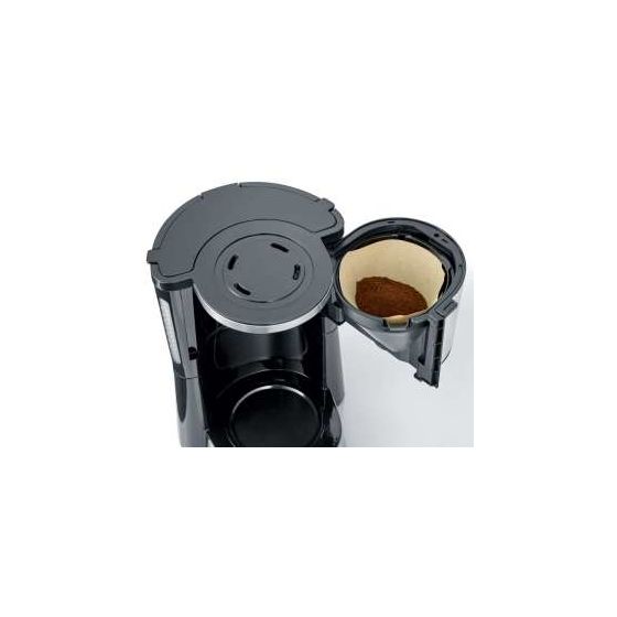 KA4825 10 Tassen Filterkaffeemaschine  (Schwarz, Edelstahl) 