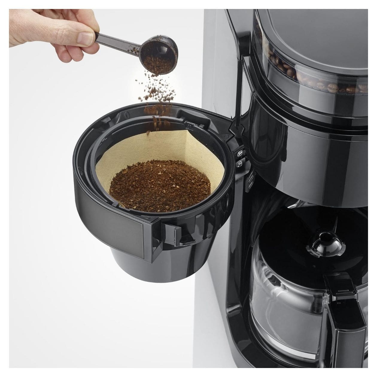 KA4830 10 Tassen Filterkaffeemaschine  (Schwarz) 
