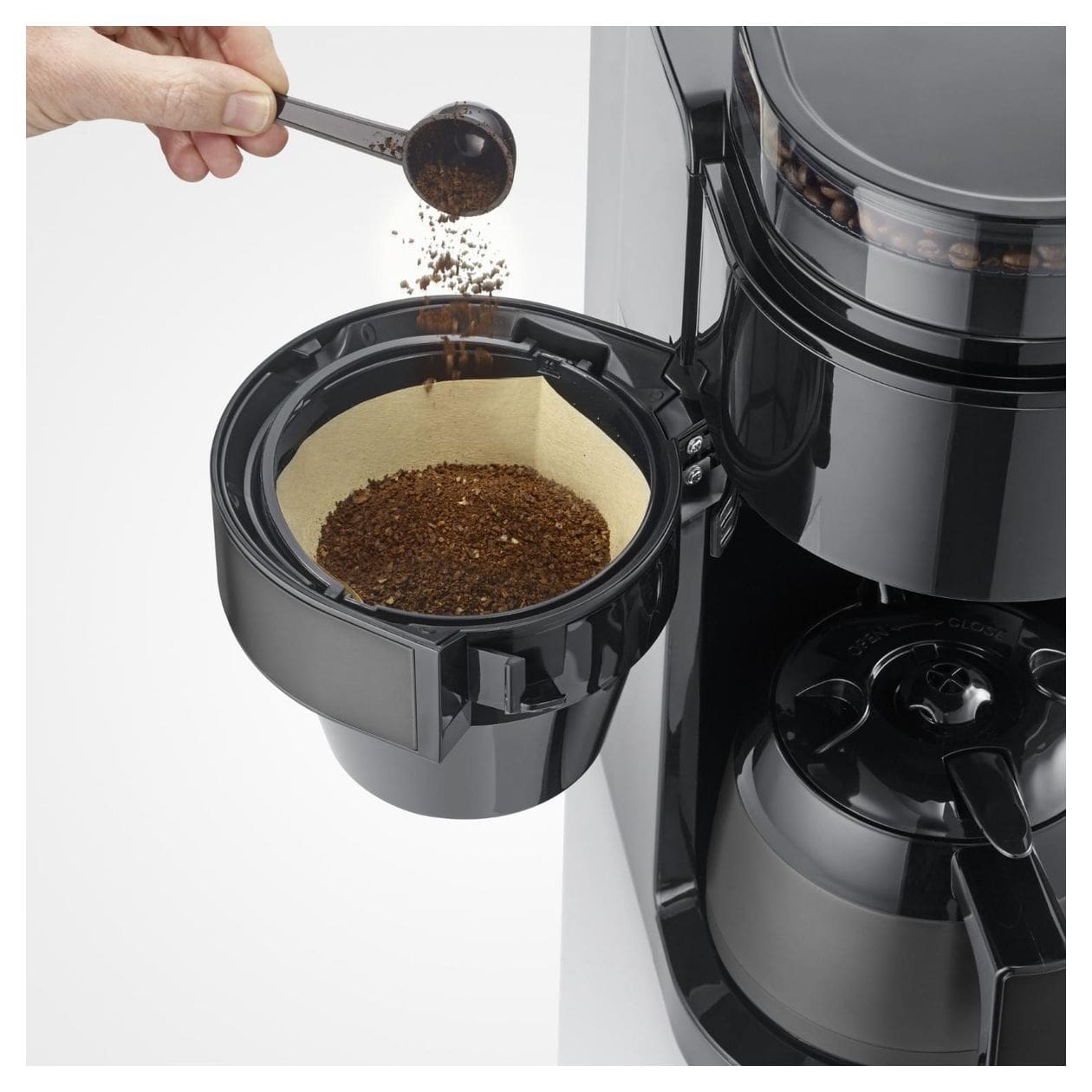 KA4831 8 Tassen Thermo Filterkaffeemaschine 1,0 l  (Schwarz) 