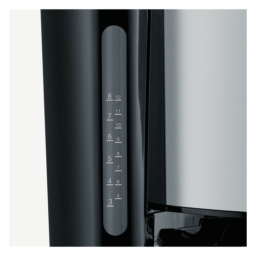 KA4845 8 Tassen Thermo Filterkaffeemaschine 1,0 l  (Schwarz, Edelstahl) 