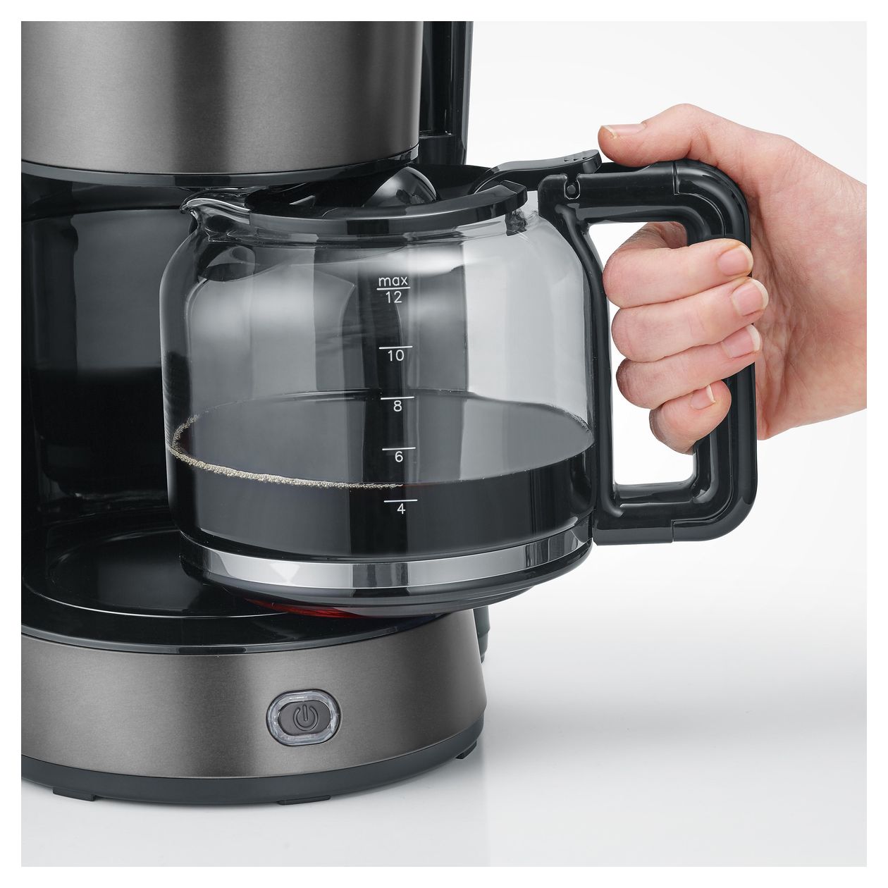 KA9340 Filterkaffeemaschine 1,2 l  (Schwarz, Edelstahl) 