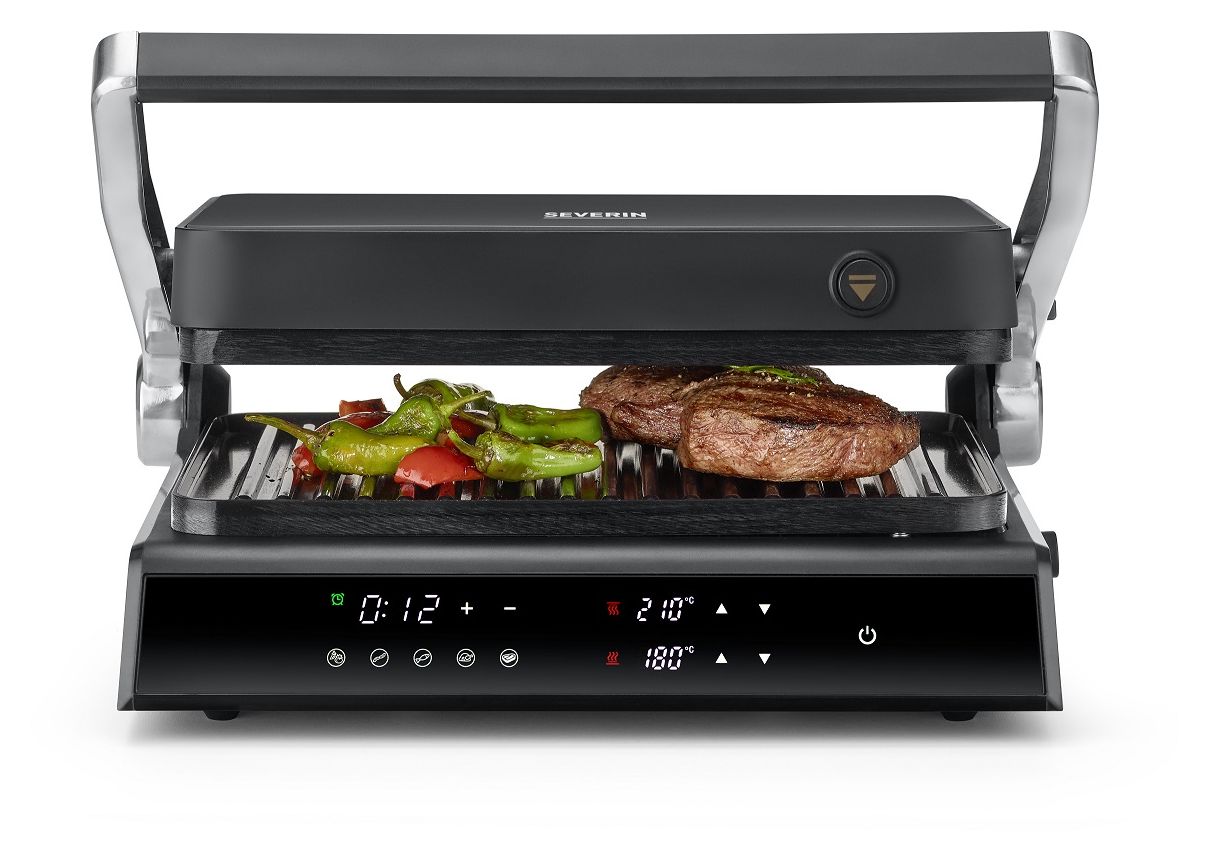 KG2399 1800 W mit 300 x 220 mm Fläche  (Schwarz, Edelstahl) 