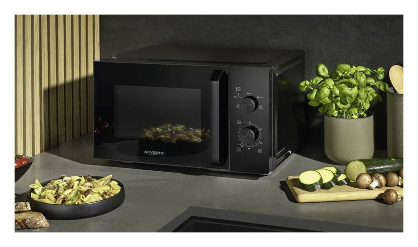MW7796 Freistehende Mikrowelle 900 W Größe: mittel 5 Stufen  (Schwarz) 