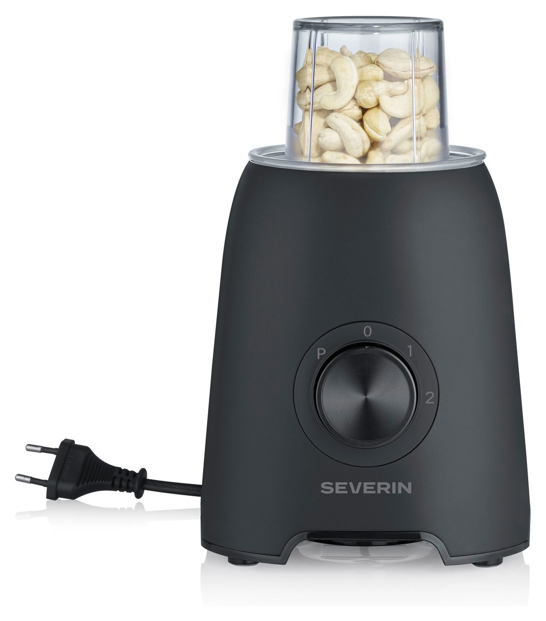 SM3724 1,5 l Standmixer 2 Geschwindigkeiten 600 W (Schwarz, Transparent) 