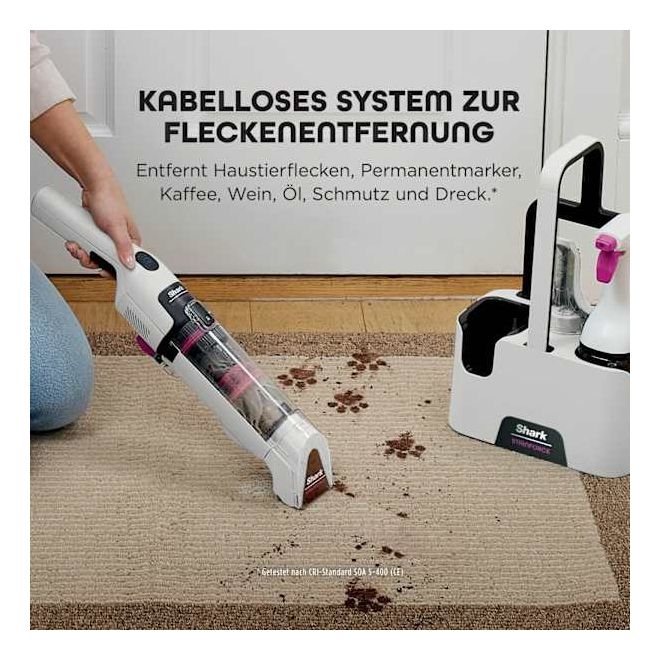 HX100EUT StainForce Handstaubsauger Beutellos (Schwarz, Pink, Weiß) 