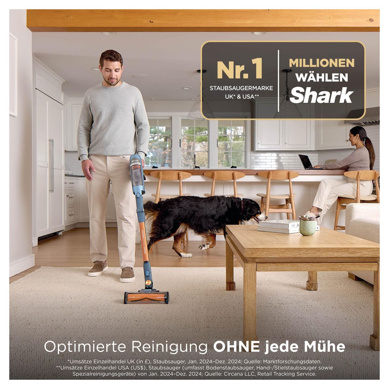 IA1244EU Handstaubsauger Beutellos bis 60 min Laufzeit HEPA  (Blau) 