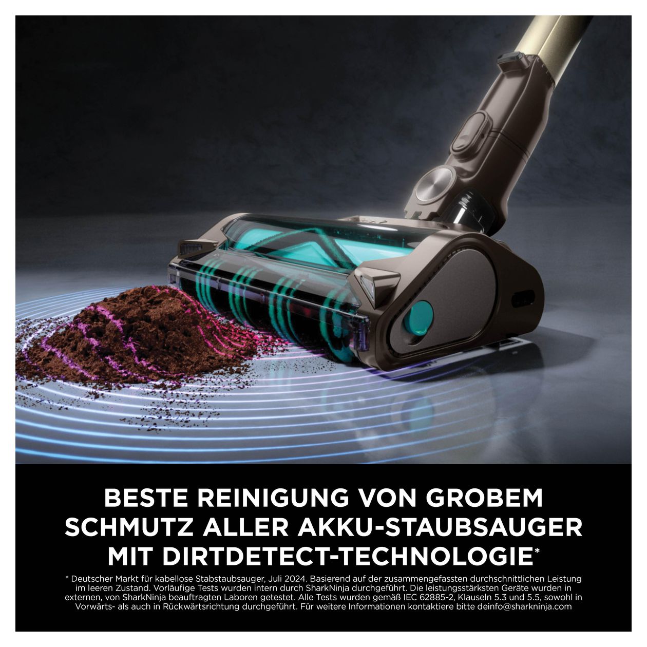 IP3256EUT PowerDetect Clean & Empty Handstaubsauger Beutellos bis 70 min Laufzeit Allergie-Filter  (Braun) 