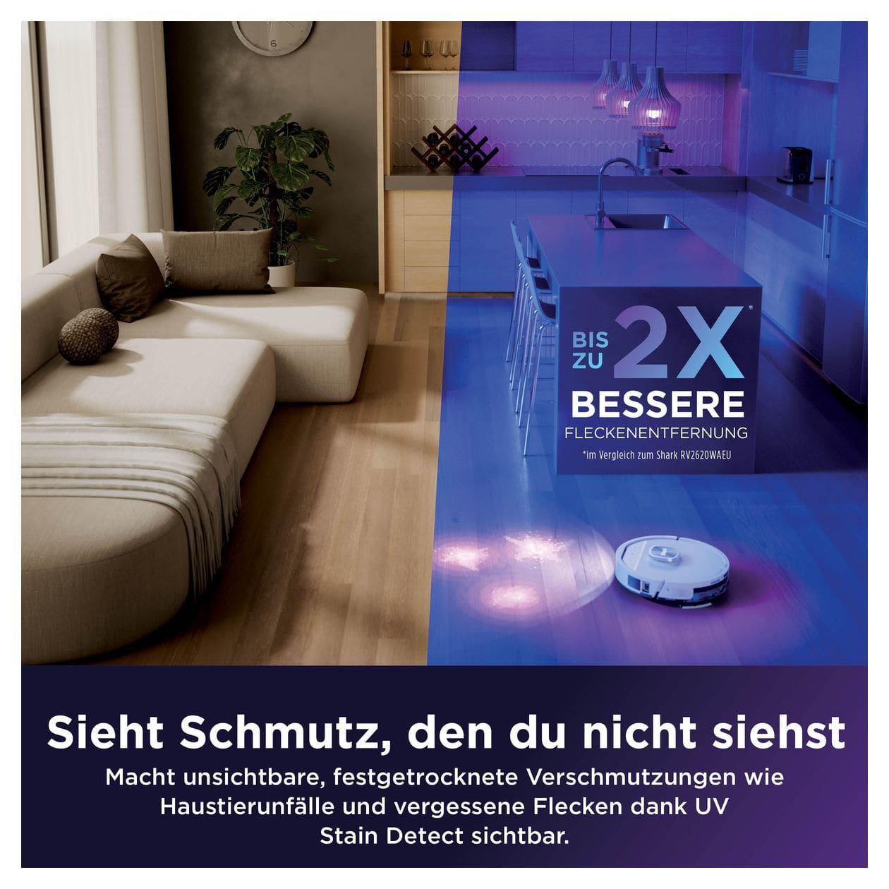 RV3010XEEUWH Saugroboter nass/trocken 180 min Akku  (Weiß) 