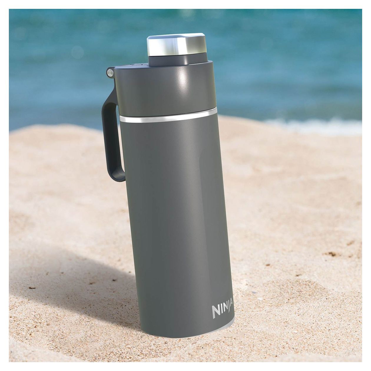 Thirsti 530ml Kunststoff, Edelstahl  (Grau) 