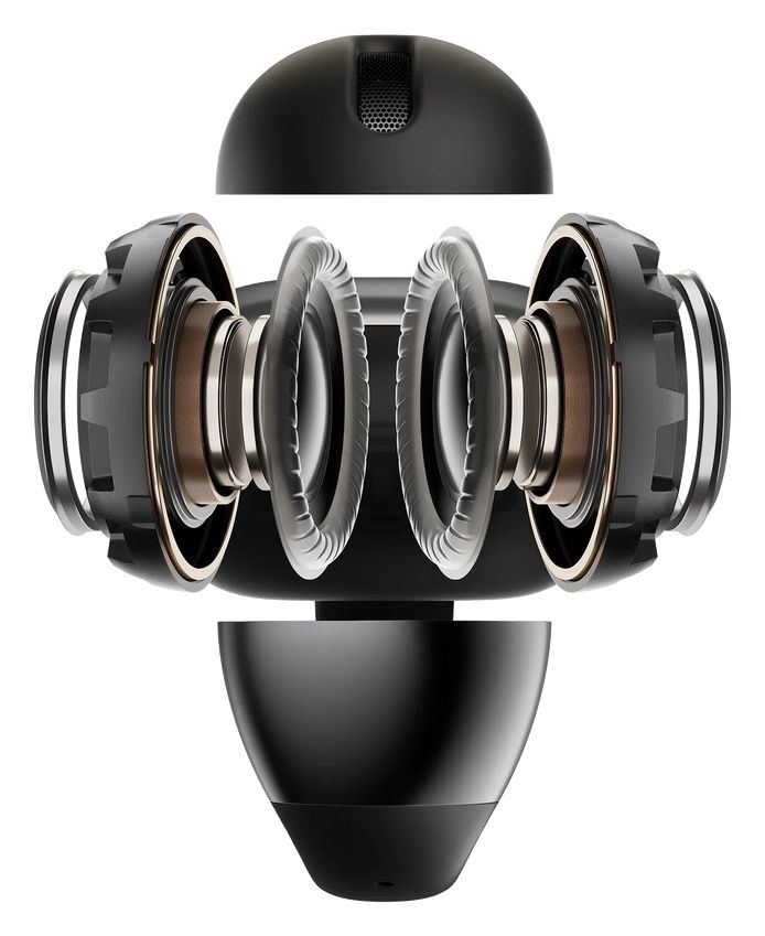 OpenDots 2 In-Ear Bluetooth Kopfhörer kabellos 10 h Laufzeit IP54  (Schwarz) 