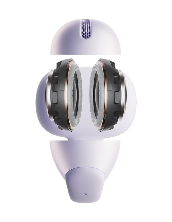 OpenDots Air In-Ear Bluetooth Kopfhörer kabellos 9 h Laufzeit IP55  (Violett) 