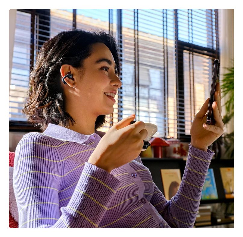 OpenDots Air In-Ear Bluetooth Kopfhörer kabellos 9 h Laufzeit IP55  (Schwarz) 