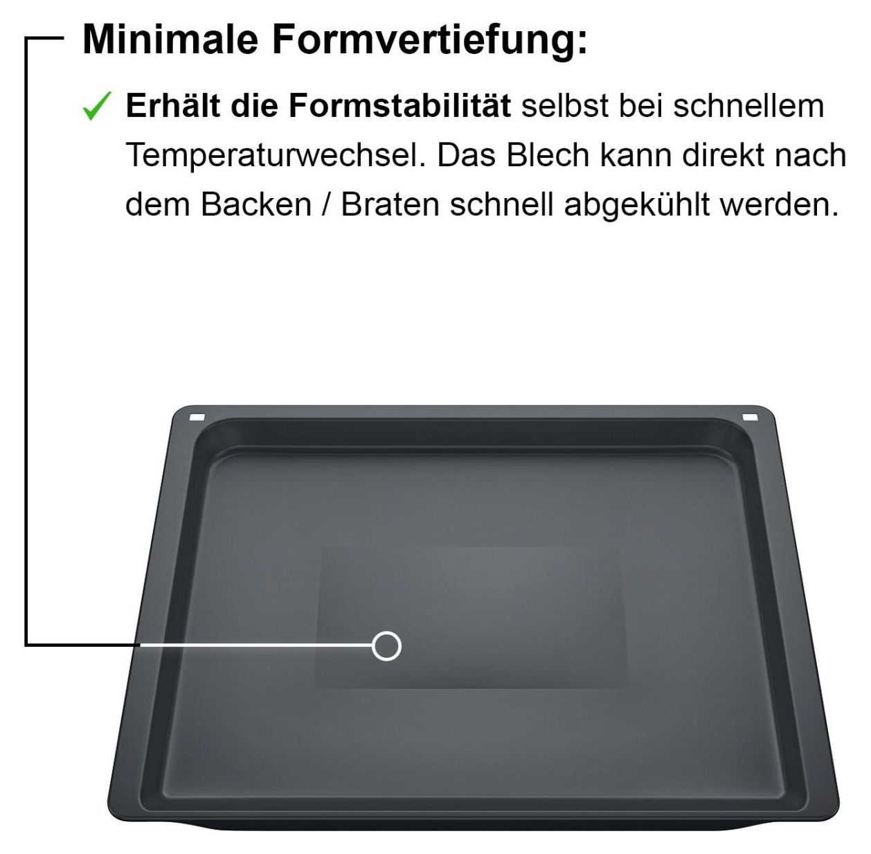 Z12CB10A0 Backblech, 30 x 455 x 375 mm spülmaschinengeeignet 