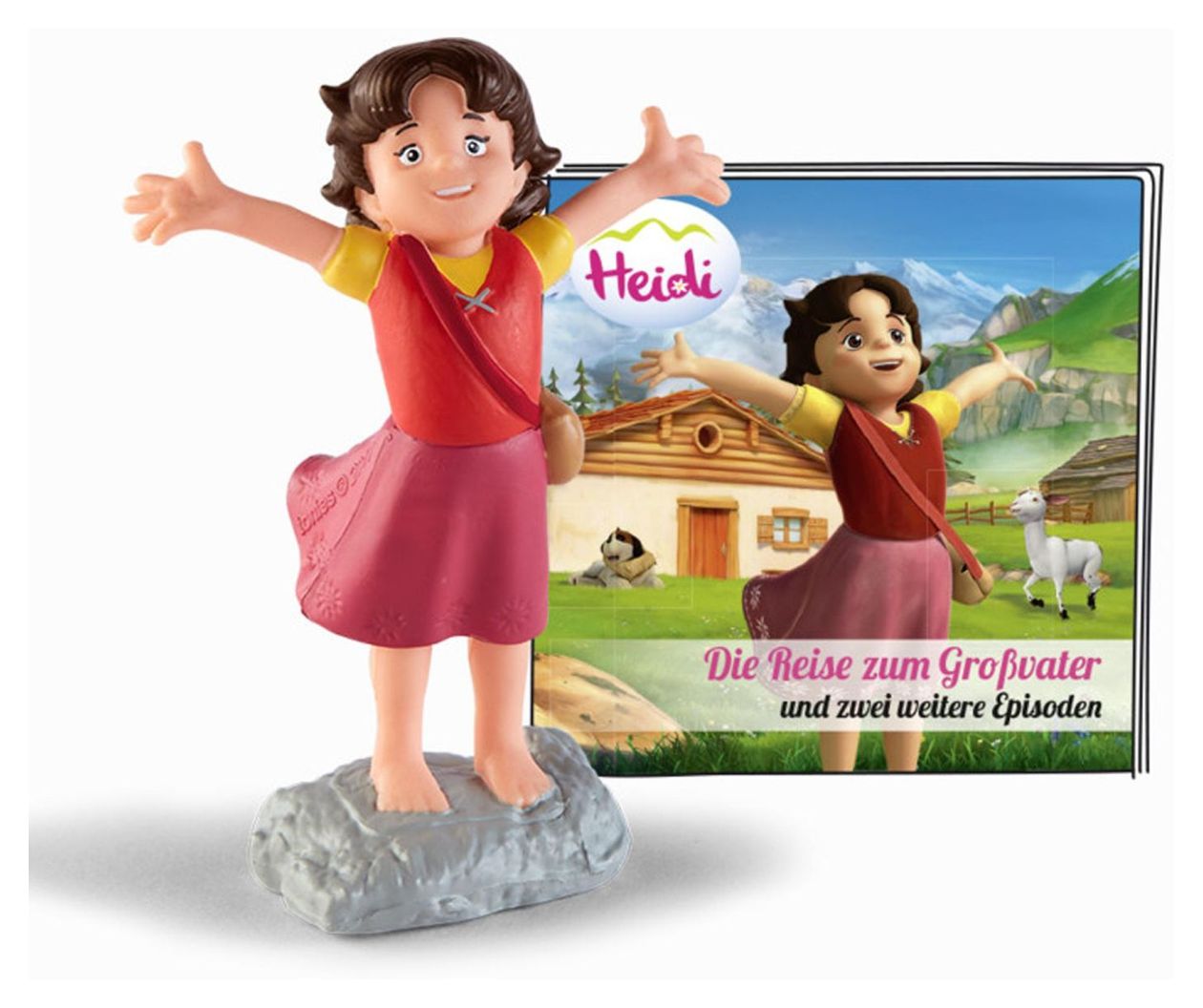 01-0032 Heidi - Die Reise zum Großvater 60 min (Beige, Grau, Mehrfarbig, Rot) 
