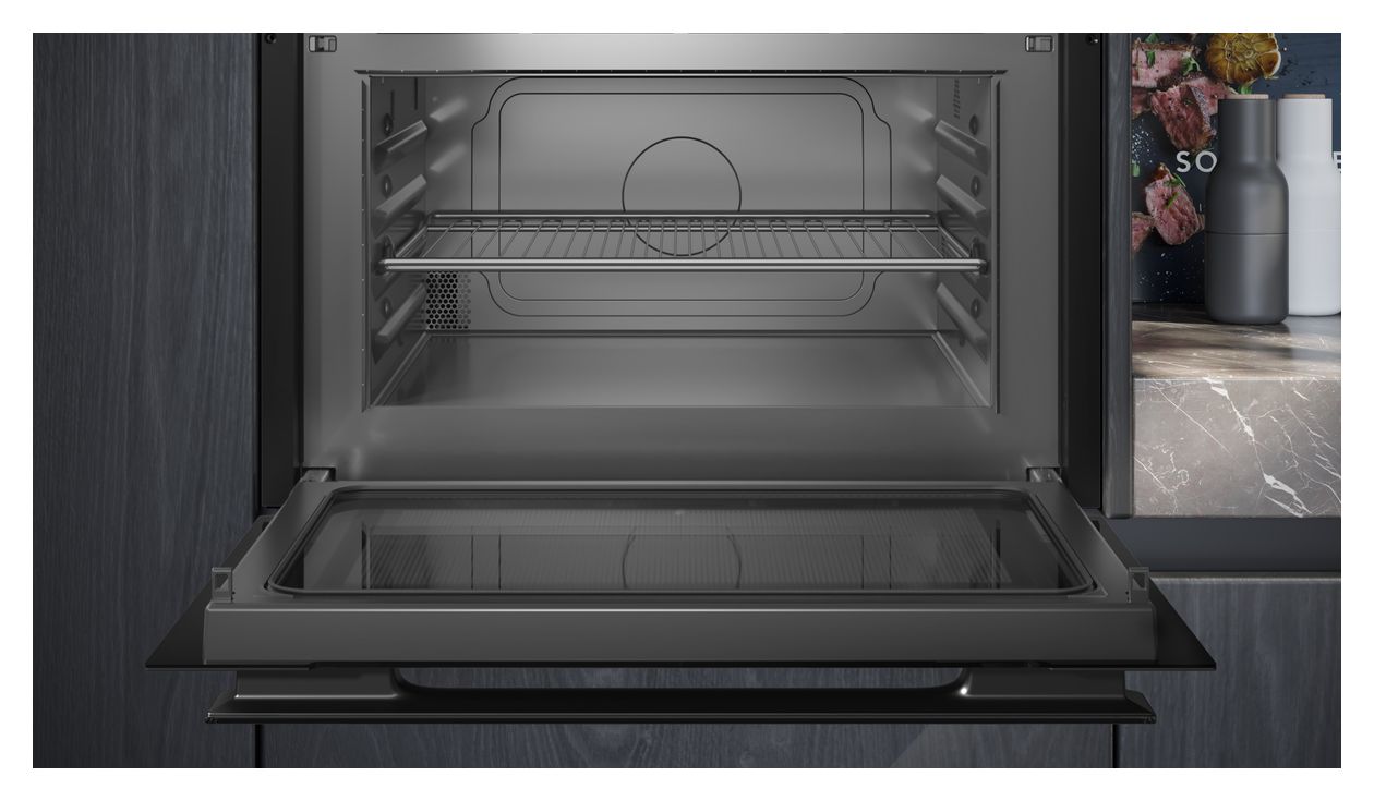 iQ700 CE932GXB1 Einbau-Mikrowelle 1000 W Größe: groß 5 Stufen Grill (Schwarz) 