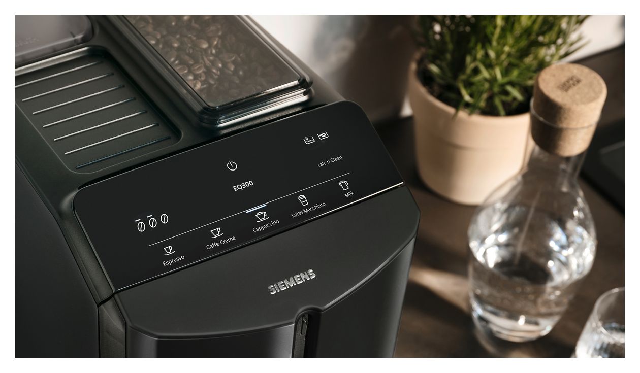 EQ300 TF301E19 Kaffeevollautomat 15 bar 1,4 l 250 g  (Schwarz) 