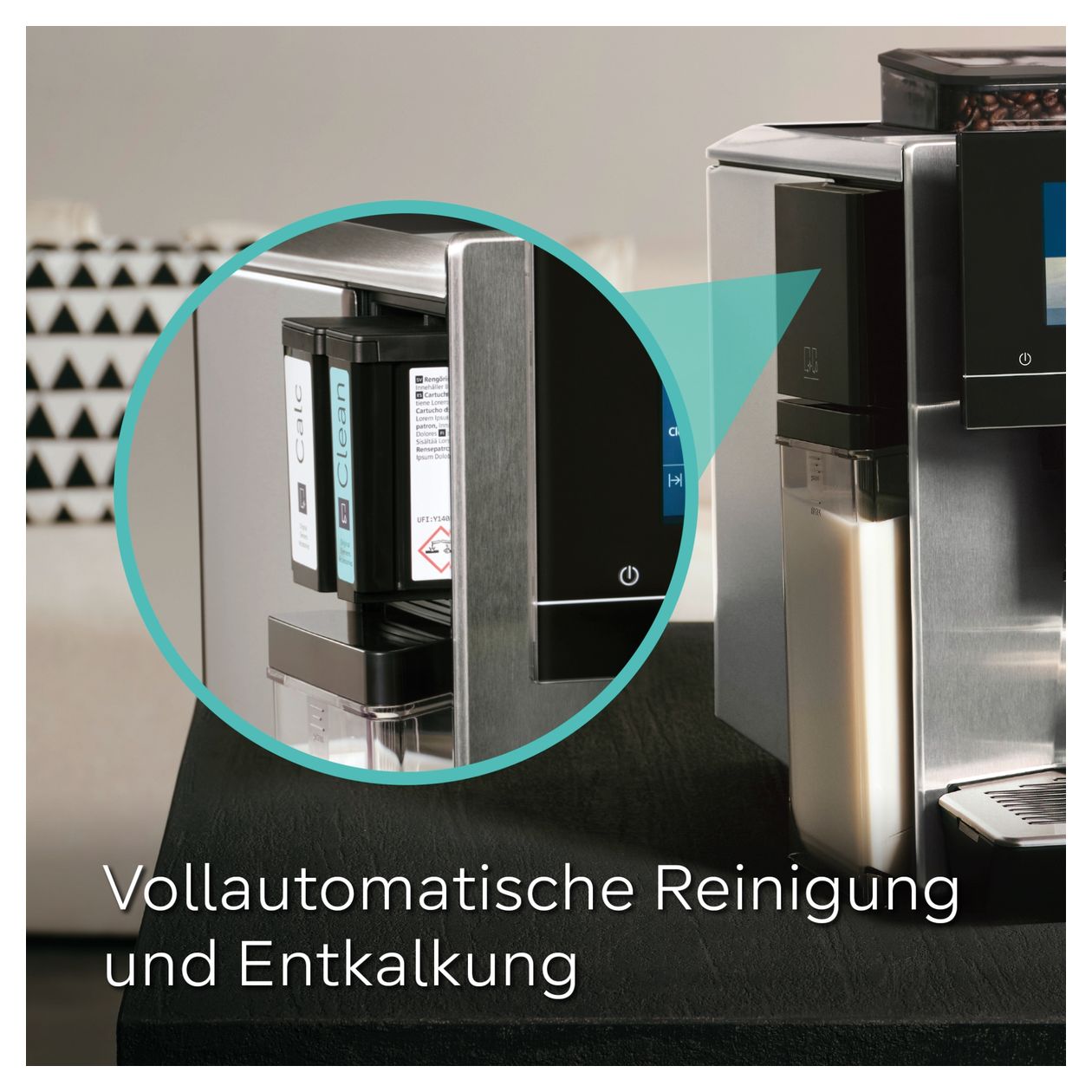 EQ900 TQ903DZ3 plus Kaffeevollautomat 19 bar 2,3 l 410 g  (Schwarz, Edelstahl) 