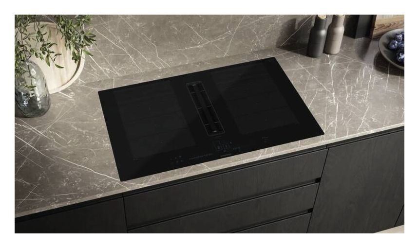 iQ700 EX800NGA6 (EX800NX68E + HZ9VDSB4) autarkes 80 cm Induktionskochfeld 4 Kochzonen mit integriertem Dunstabzug 