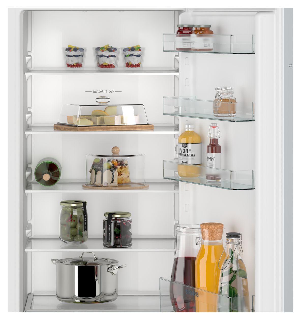iQ100 KI41RNSE0 Schlepptür 204 l 122,5 cm Einbaukühlschrank EEK: E 101 kWh Jahr 