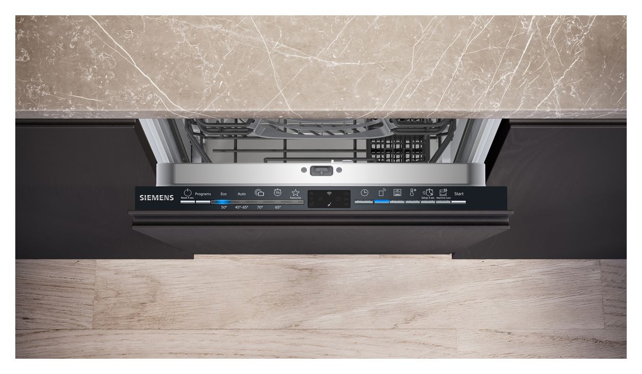 iQ100 SR61HX16KE 45 cm Geschirrspüler vollintegriert (ohne Front) Leise 10 Maßgedecke aquaStop Funktion Wärmetauscher 