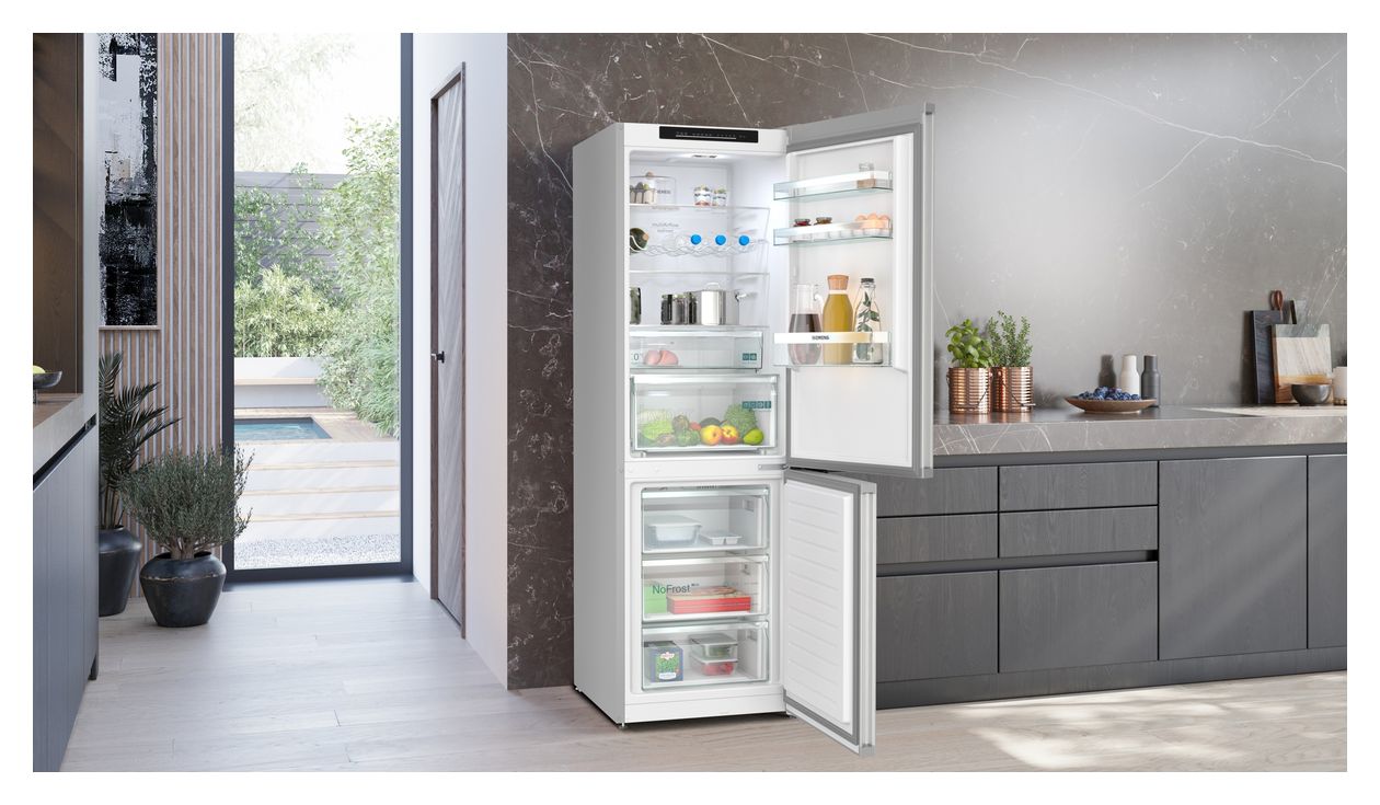 iQ300 KG36N2LCF 218 l / 103 l Kühl-Gefrierkombi freistehend NoFrost 159 kWh Jahr  (Edelstahl) 