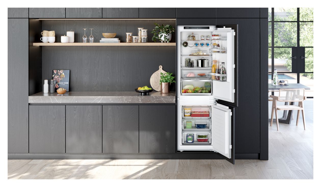 iQ300 KI86NSFE0 184 l Kühlteil 76 l Gefrierteil 177,5 cm Einbau Kühl-/Gefrierkombination NoFrost 