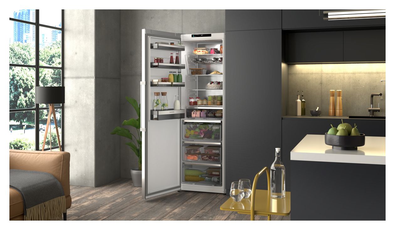 iQ300 KS36NEICM 402 l Kühlschrank freistehend EEK: C 110 kWh Jahr NoFrost  (Edelstahl) 