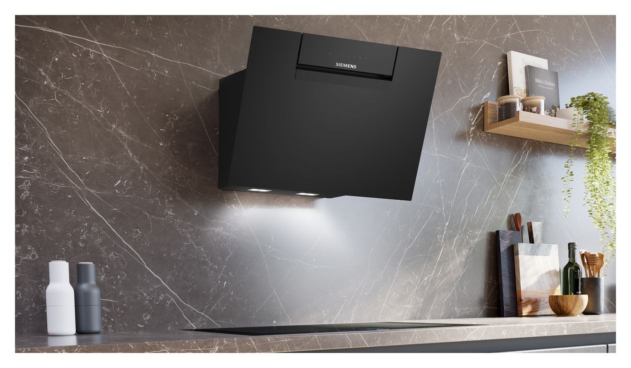iQ300 LC67KFN60 Abluft/Umluft Dunstabzugshaube/Esse Wand 60 cm (Schwarz) 