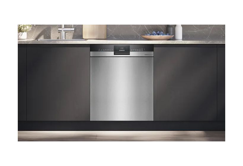 iQ300 SN43ESS2BD mit Zubehör SZ36DB04 60 cm Geschirrspüler unterbaufähig sehr leise 13 Maßgedecke aquaStop Funktion Wärmetauscher (Gebürsteter Stahl, Edelstahl) 