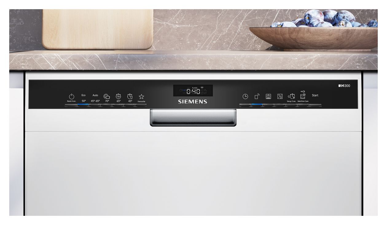 iQ300 SN43HW03TE 60 cm Geschirrspüler unterbaufähig Leise 13 Maßgedecke aquaStop Funktion Wärmetauscher 