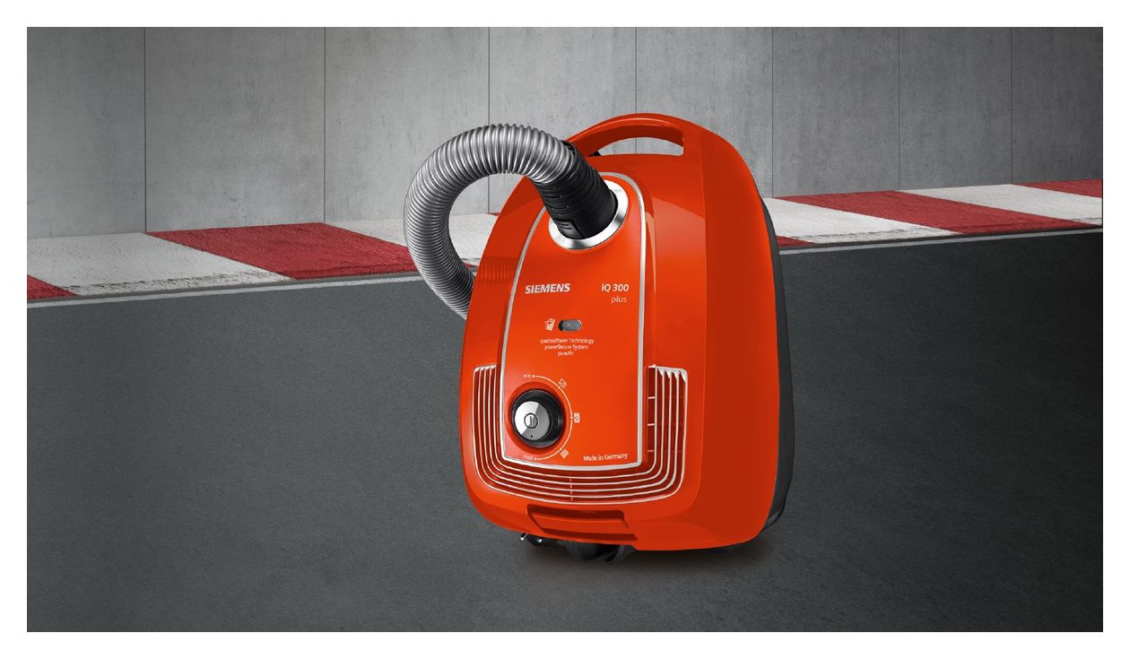 iQ300 VSP3AAAA Limited Edition Bodenstaubsauger mit Staubbeutel 750 W Hygienefilter  (Rot) 