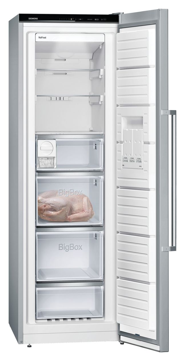 iQ500 GS36NAIDP 242 l Gefrierschrank 183 kWh Jahr NoFrost  (Edelstahl) 