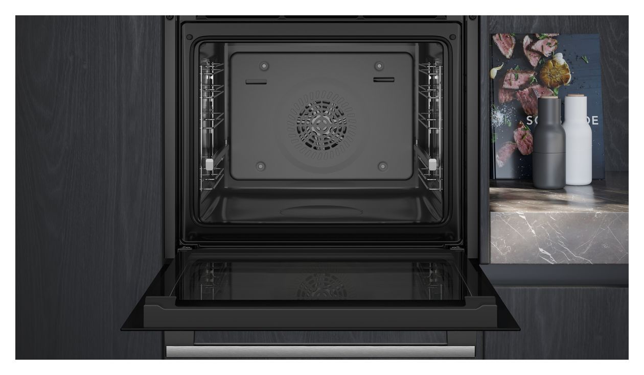 iQ500 HB537GES3 Einbaubackofen groß AutoClean 