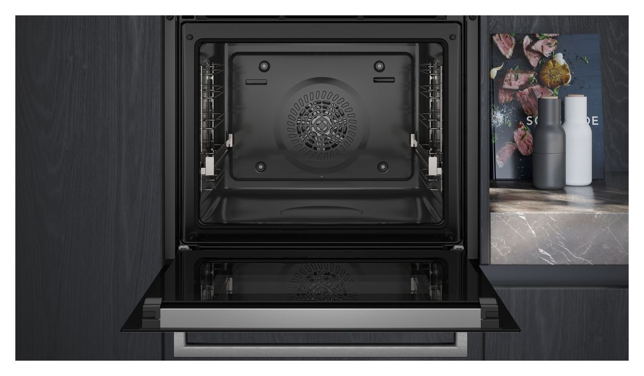 iQ500 HQ379G6S7 Einbaubackofen groß Dampfgaren AutoClean 