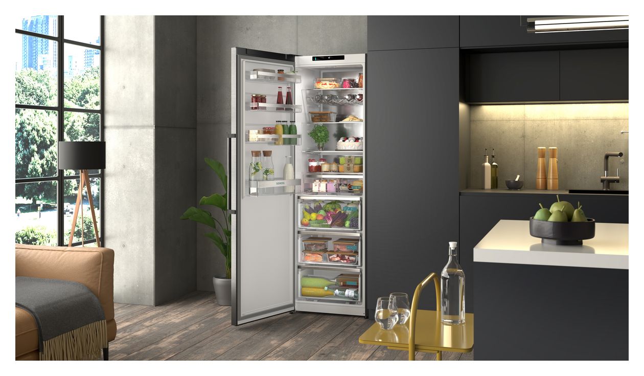 iQ500 KS36NAXCG 402 l Kühlschrank freistehend EEK: C 110 kWh Jahr NoFrost  (Schwarz) 