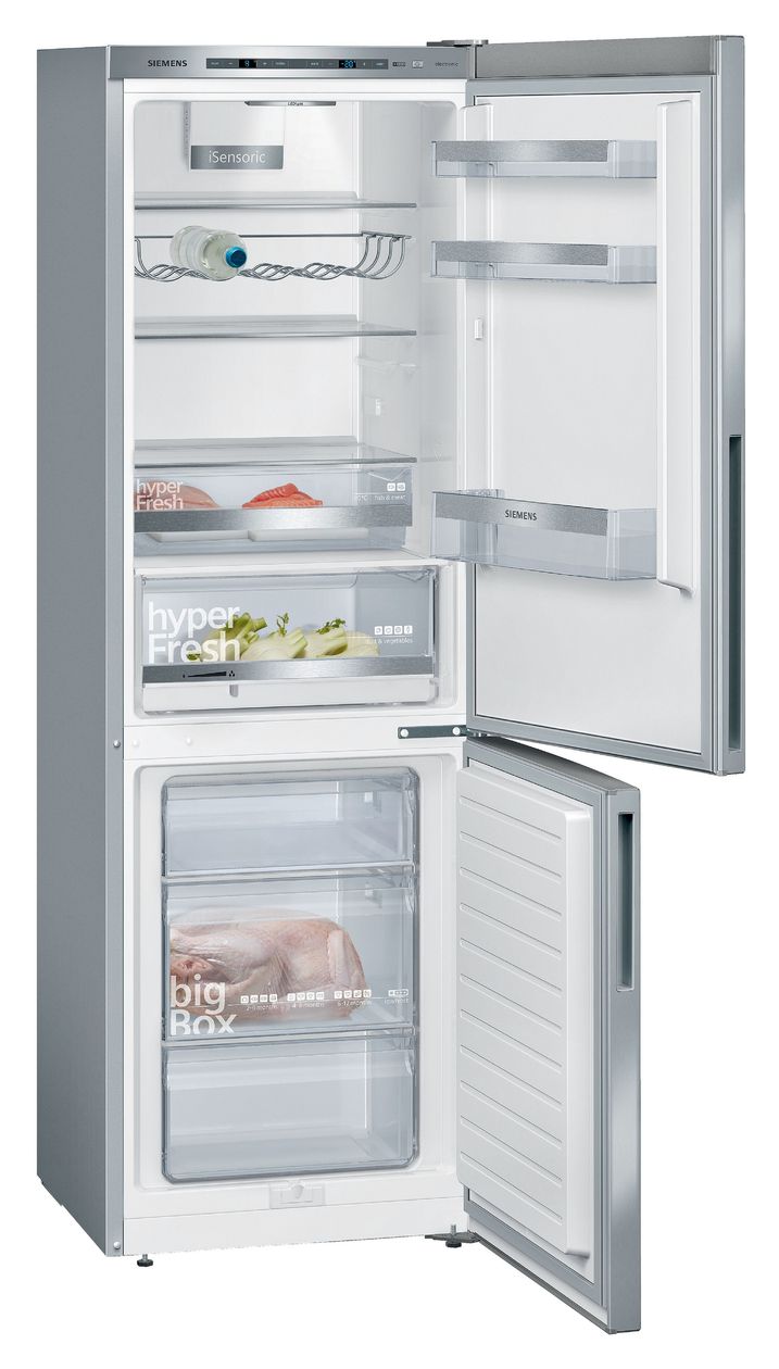 iQ500 MK67KGSLCA (KG36EALCA + GS10Z010) 214 l / 94 l Kühl-Gefrierkombi freistehend 149 kWh Jahr  (Edelstahl) 