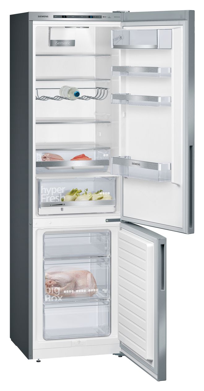 iQ500 MK69KGSIBA 249 l / 94 l Kühl-Gefrierkombi freistehend 119 kWh Jahr  (Edelstahl) 