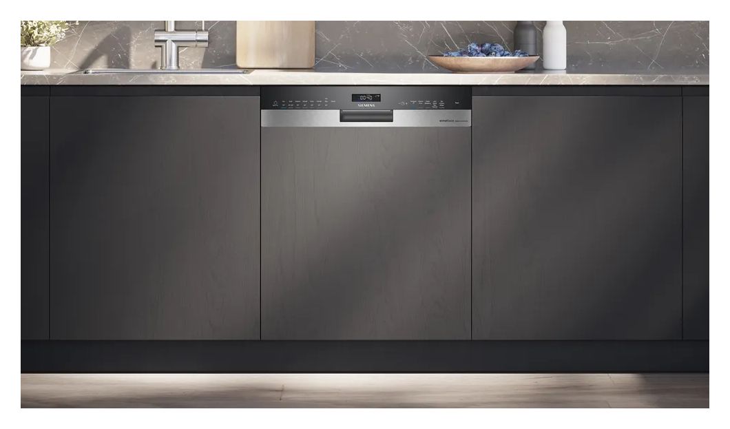 iQ500 SN55ESS1BD (SN55ES00BD + SZ36DX04) 60 cm Geschirrspüler freistehend Sehr leise 13 Maßgedecke aquaStop Funktion Wärmetauscher/Türöffnungstrocknung (Gebürsteter Stahl) 