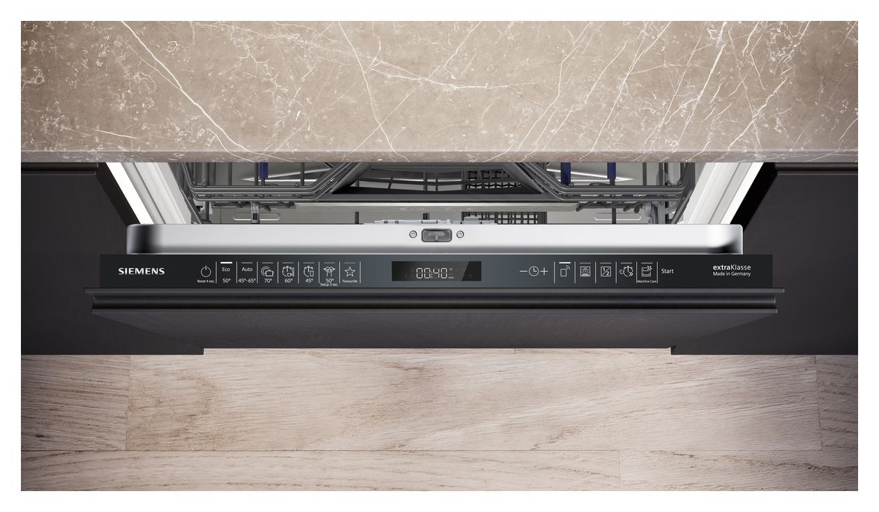 iQ500 SN65EXM0CE 60 cm Geschirrspüler vollintegriert (ohne Front) Sehr leise 14 Maßgedecke aquaStop Funktion Wärmetauscher/Türöffnungstrocknung 