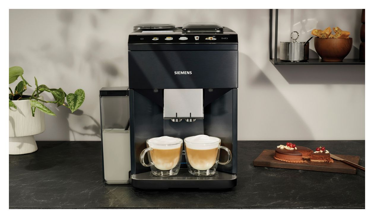 iQ500 TQ518DF3 Kaffeevollautomat 15 bar 1,9 l 270 g  (Schwarz, Edelstahl) 